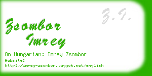 zsombor imrey business card